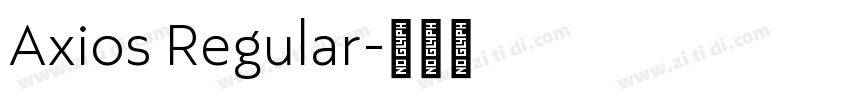 Axios Regular字体转换